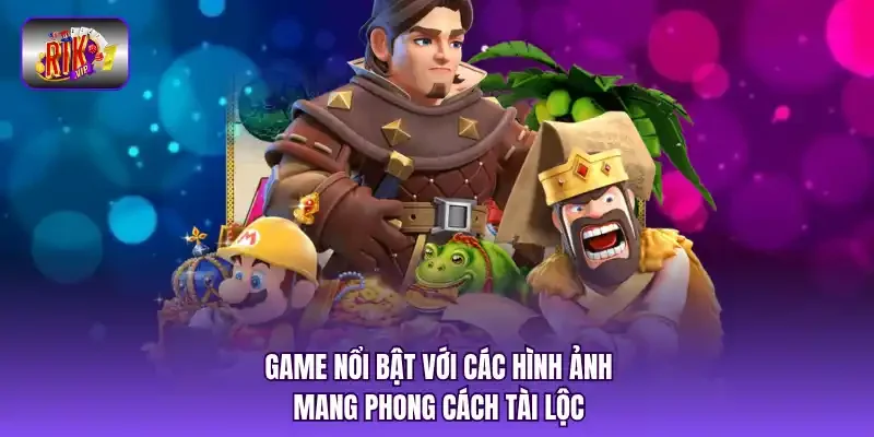 Game nổi bật với các hình ảnh mang phong cách tài lộc.